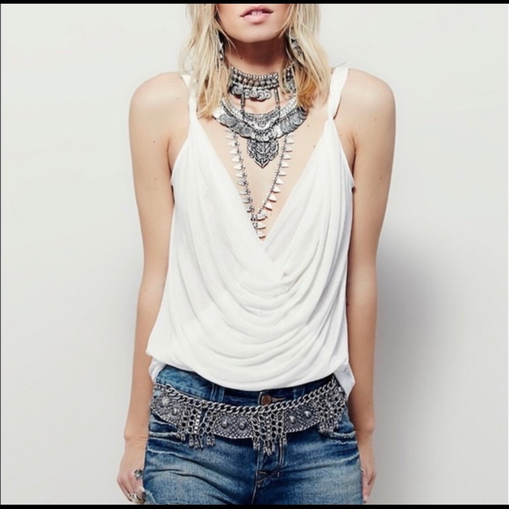 Free People Bulls Eye Tank deep v